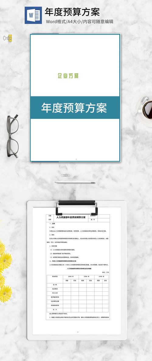 企業年度印刷預算規劃模板